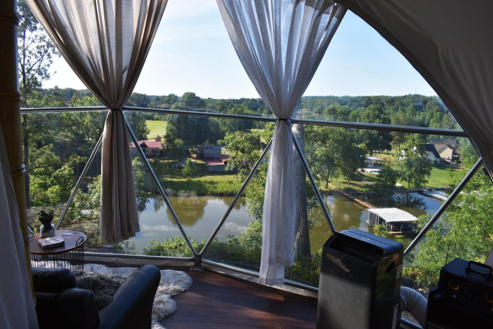 Waterfront Luxury Glamping Dome Hotel Rogersville Exterior foto